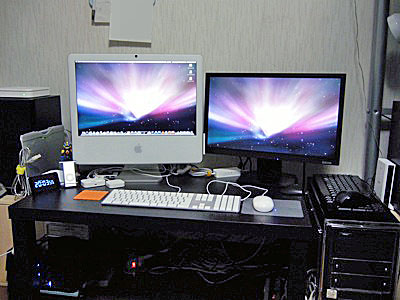 iMacは２画面に